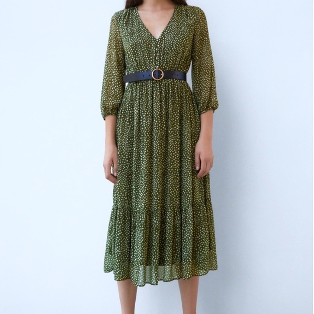 Zara Polka Dot Dress Size Large